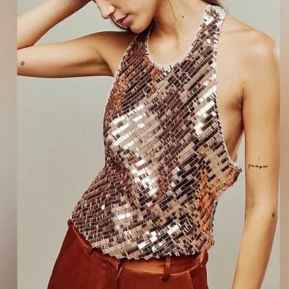 NWOT Free People Disco Fever Top